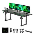 71" Filp-Top Gaming Standing Desk 4 Legs